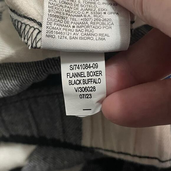 Old Navy Womens Plus Size 3X Cotton Pajama Sleep Lounge Shorts Black Buffalo - Picture 9 of 9